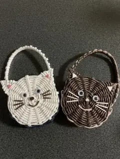 ミニチュアバック 猫2個セット