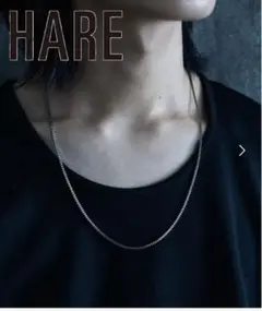 【WEB限定】HARE☆ステンレス　Vチェーンネックレス　シルバー　62センチ