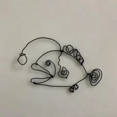ワイヤーアート　アンコウ②