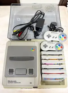 【美品】Nintendo スーパーファミコン 本体＋カセット6本セット