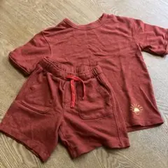 Cat&Jack 赤　Tシャツパンツセット　太陽