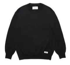 WACKOMARIA/COTTON KNIT CREW NECKSWEATER