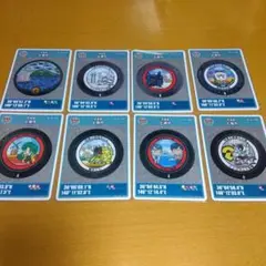 茨城県　土浦市　マンホールカード　コンプリートセット　８枚