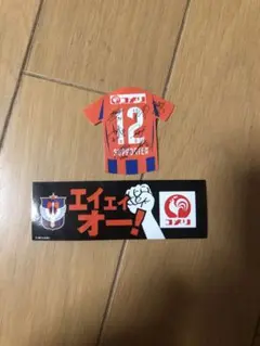 アルビレックス新潟サイン入りミニジャージ12番とステッカーセット
