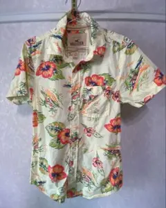 Hollister アロハシャツ 半袖 イエロー