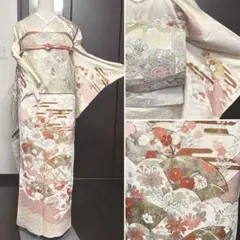 金駒刺繍　訪問着　フルセット
