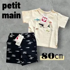 petit main プティマイン　80 男の子　セット　Tシャツ　半袖　ズボン