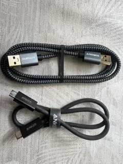 (USB, タイプC) ケーブル 3点セット