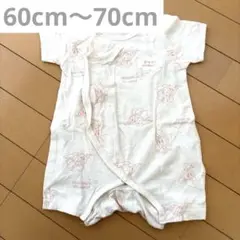 【美品】バースデイ ミニーマウス 新生児カバーオール 60〜70