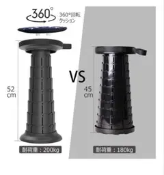 黒い円形プラスチック椅子
