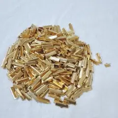 300個 ブックマークピンチ コードエンド 圧着クランプ DIY ゴールド