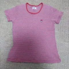 BeBe 赤白ストライプ Tシャツ 140