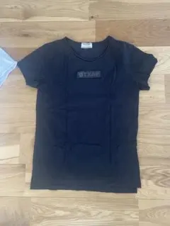 TXAPロゴ付き黒半袖Tシャツ