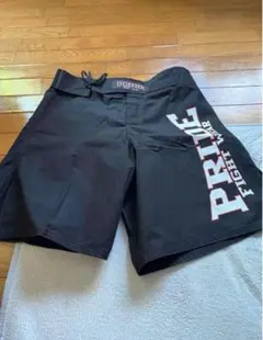 PRIDE ブラック ショートパンツ 格闘技用　L