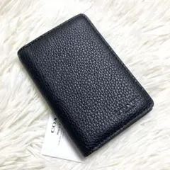 【極美品】COACH 名刺入れ カードケース ブラック