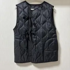 FREAK'S STORE キルティングベスト ブラック サイズF