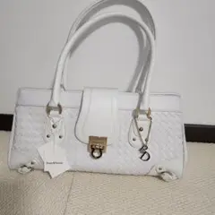 Pinky&Dianne ホワイト ハンドバッグ