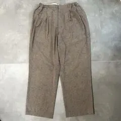 50s 60s スラックス　ブラウン　茶色　ネップ　かすり　ビンテージ