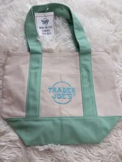 TRADER JOE'S ミニパステルキャンバストートバッグ