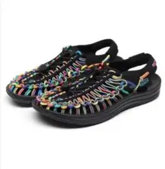 KEEN カラフルスポーツサンダル ブラック