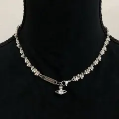 Vivienne Westwood｜ラインストーンチョーカー　シルバー