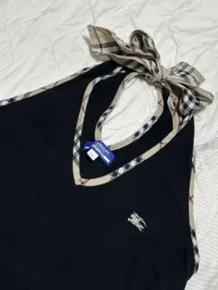 BURBERRY BLUE LABELノバチェックリボンノースリーブ38