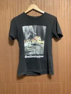 オニツカタイガー　onitsuka tiger　玉虫ラメTシャツ　男女兼用
