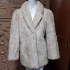 リアル ホワイトミンクファーショートコート