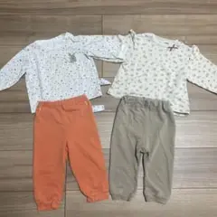 長袖パジャマ　2点セット　80