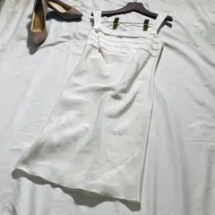 夏色ホワイト ワンピース ガーリー シンプル レディース
