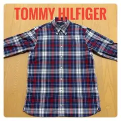 TOMMY HILFIGER トミー チェック柄 長袖 シャツ ボタンダウン