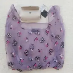 ANNA SUI 紫 花柄刺繍 エコバッグ 未使用 匿名配送 アナスイ