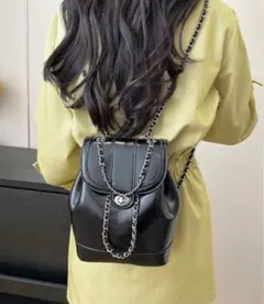 SHEIN ミニリュック ショルダー チェーン　ショルダーバッグ
