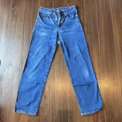 無印良品リラックスワイド ストレートデニム 25