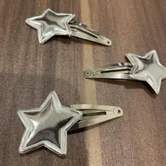 星　ヘアピン　　ヘアクリップ　y2k