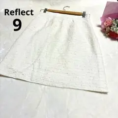 Reflect リフレクト ホワイト ツイードタイトスカート ひざ丈 きれいめ9