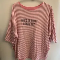 YE LATER ストライプ Tシャツ