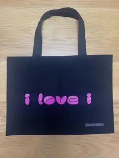 I love Iトートバッグ 黒