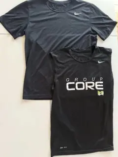 Nike ドライフィトブラック タンクトップTシャツ 2枚セット M