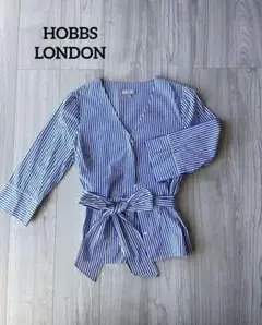 HOBBS LONDON ストライプラップシャツ