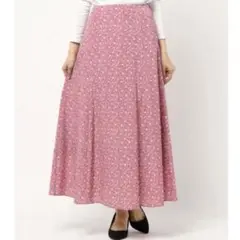美品✨ スローブイエナ ロングスカート 花柄 近年モデル ウォッシャブル 40