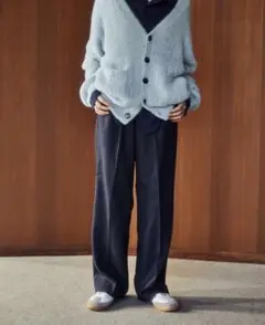 skoool スクール one-tuck straight slacks L