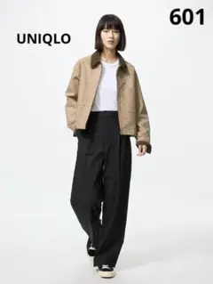 601 UNIQLO ユニクロ タックワイドパンツ