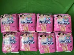 トレパンマン 女の子　ビッグサイズ 8袋セット トレーニングパンツ ユニチャーム