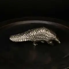 056 真鍮 置物 センザンコウ ビンテージ 風水 開運 金運 グッズ リアル