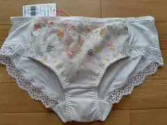 Triumph Lサイズ 花柄刺繍 ホワイトショーツ