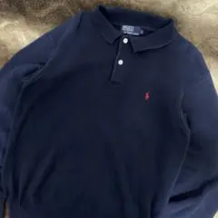 90s ラルフローレン ポロニット 長袖 L ヴィンテージ　古着