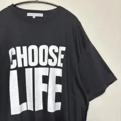 80'sヴィンテージ CHOOSE LIFE メッセージTシャツ ジョージ・マイケル「Choose Life」Tシャツ、80年代スローガンT