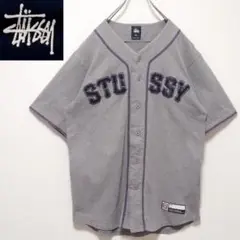 即完売モデルステューシーフロントロゴベースボールシャツ