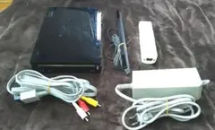 【動作確認済】Wii クロ ブラック 本体 箱説なしセット